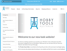 Tablet Screenshot of hobbytools.com.au